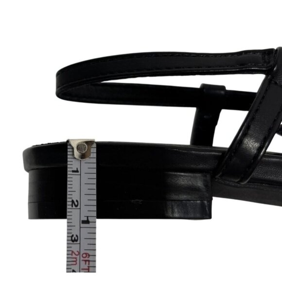 CHASE + CHLOE / Enki-1 / Black / Glitter/ Slingback Flats - Picture 4 of 6